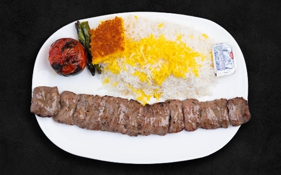 چلو کباب چنجه (بره)