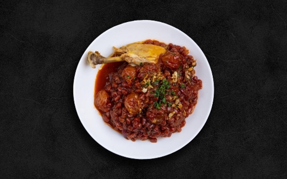 خورشت اناردون با ران مرغ عسلی